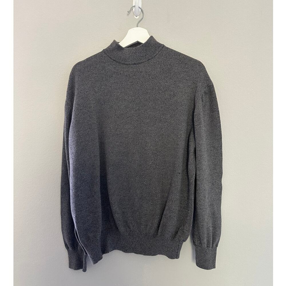 Vintage Pronto Uomo Gray Turtleneck size Large